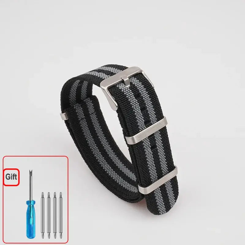 Amazfit Nylon Watch Band NATO Strap Waterproof Washable Elastic BandsCo Straps