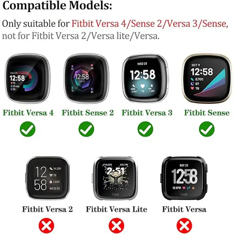 Fitbit Versa & Sense Silicone Strap With Magnetic Clasp BandsCo Straps