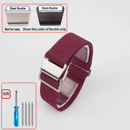 COROS Elastic Nylon Watch Band Universal Fit Parachute Style BandsCo Straps