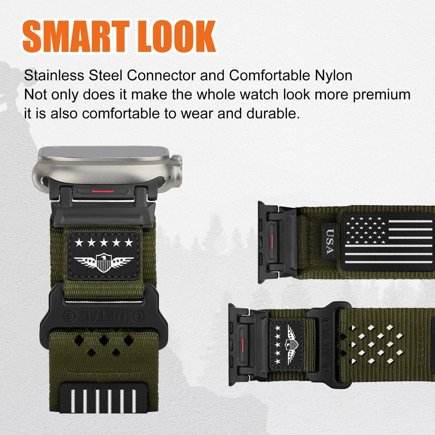 Apple Watch Nylon Band - Sport Loop - Breathable and Durable BandsCo Straps