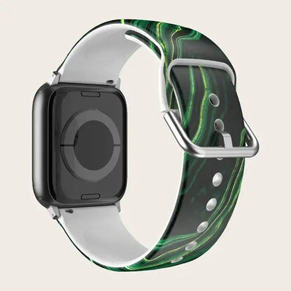 Patterned & Clear Apple Watch Band with Buckle BandsCo Straps
