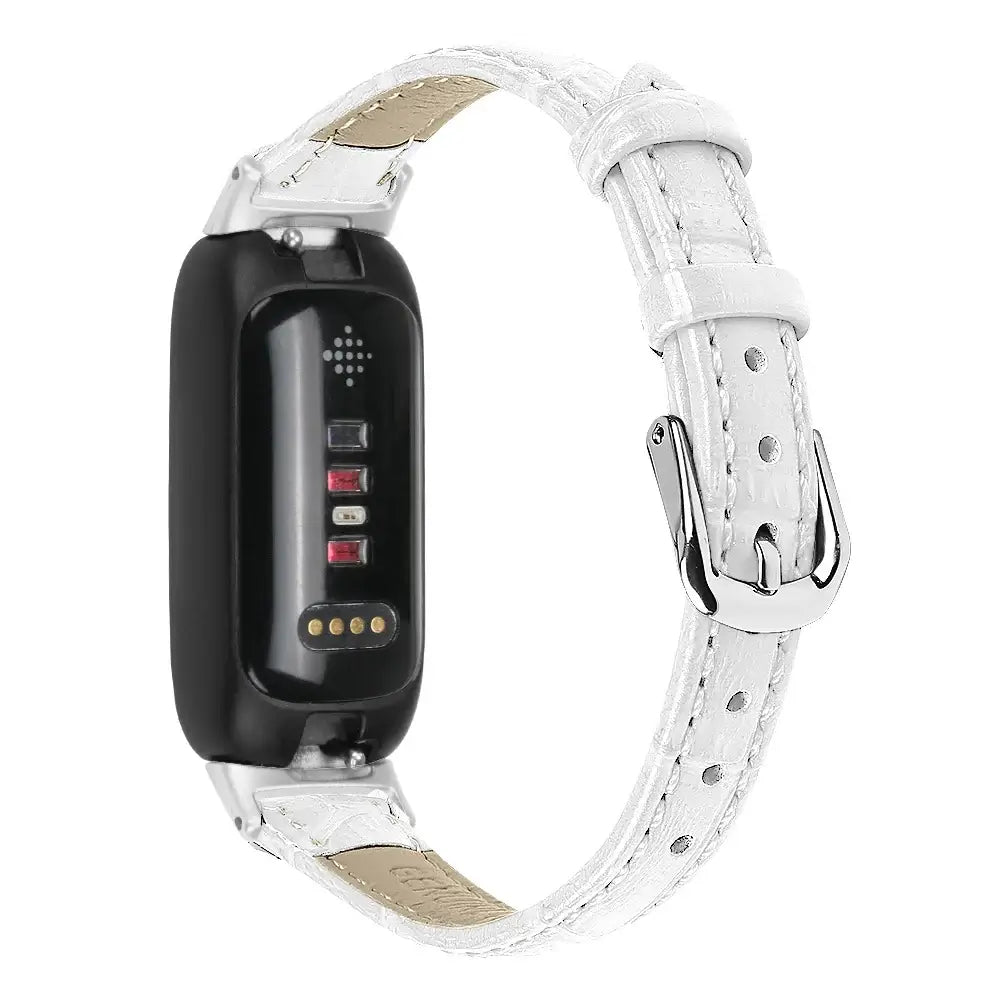 Fitbit Inspire 3 Slim Leather Band – Elegant Minimalist Strap BandsCo Straps