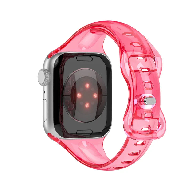 Apple Watch Transparent Strap - Soft Rubber - Clear Design BandsCo Straps