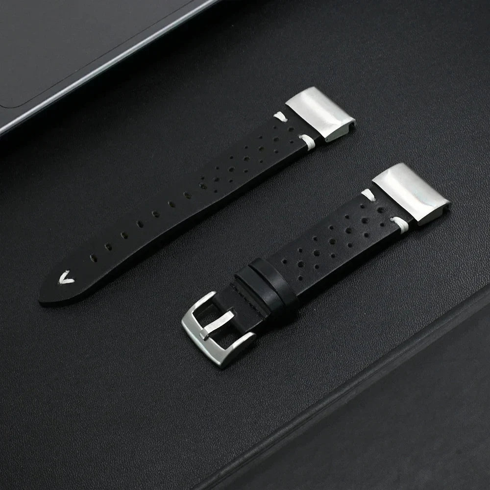 Garmin QuickFit Perforated Leather Band BandsCo Straps