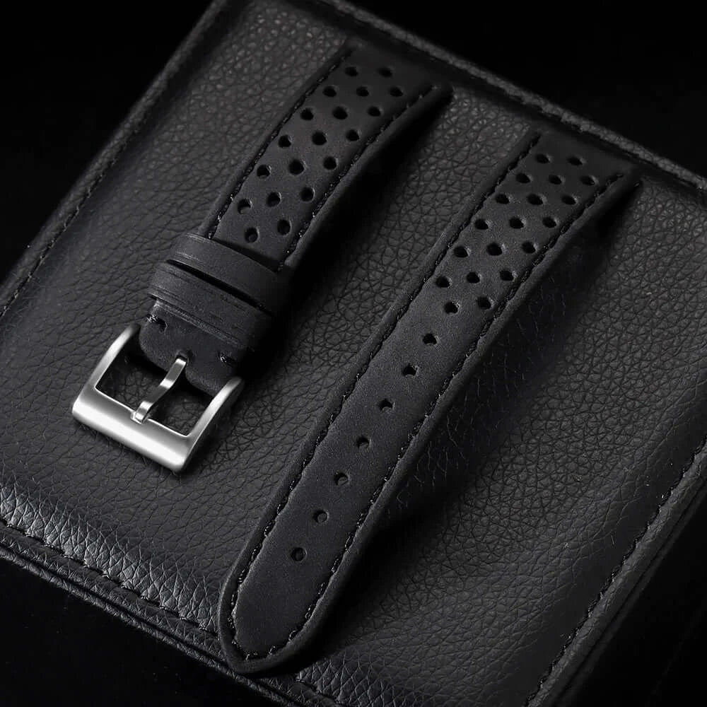 Amazfit Leather Band for Smartwatch - Vintage Calfskin Breathable Strap BandsCo Straps