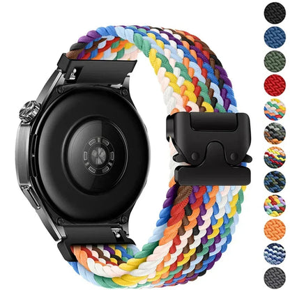 Polar Nylon Braided Watch Band Parachute Buckle Comfort Fit Strap BandsCo Straps