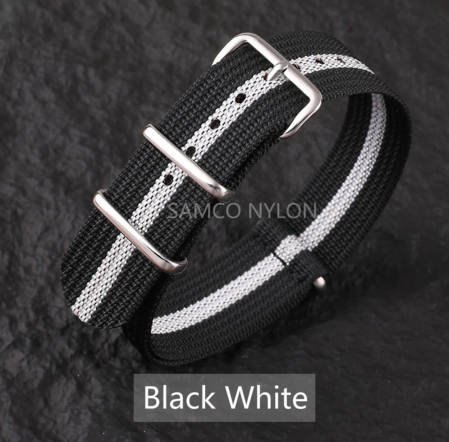 COROS Nylon Ribbed Watch Band For Smartwatch - Military Washable Strap BandsCo Straps