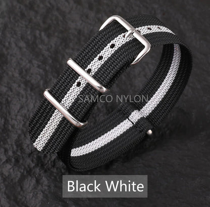 COROS Nylon Ribbed Watch Band For Smartwatch - Military Washable Strap BandsCo Straps