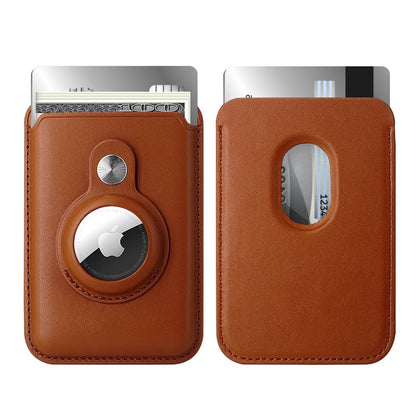 RFID Blocking Snap-On MagSafe Magnetic Card Wallet Holder Organizer With Built-In AirTag Pocket DailySale