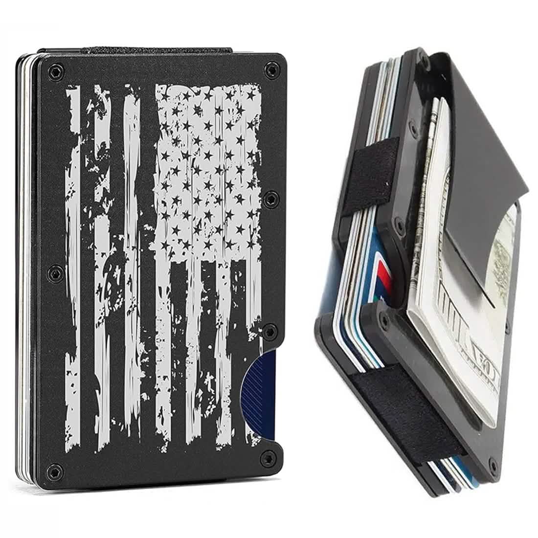 RFID Blocking Minimalist Scratch Resistant Slim Credit Card Holder Wallet with Easily Removable Money Clip DailySale