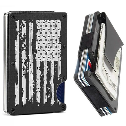 RFID Blocking Minimalist Scratch Resistant Slim Credit Card Holder Wallet with Easily Removable Money Clip DailySale