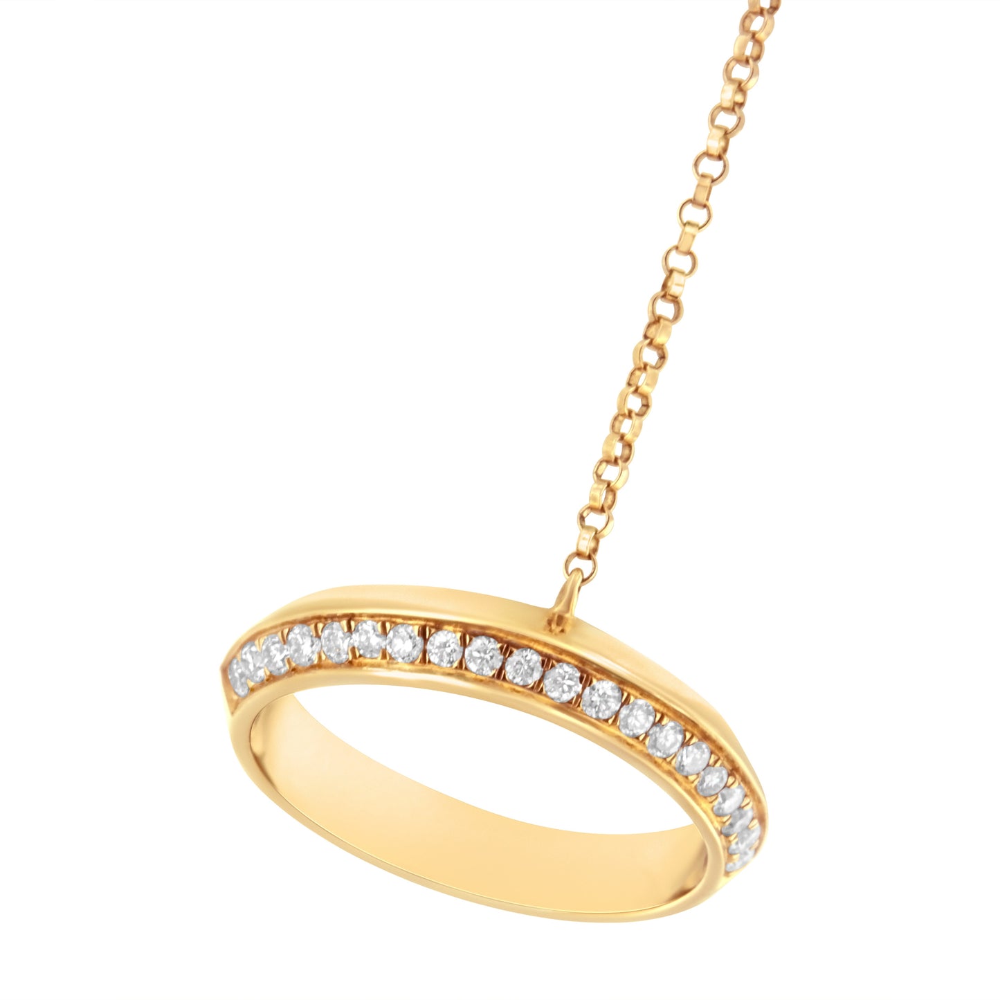 14K Yellow Gold 1/4 Cttw Diamond Ring and Bracelet Hand Chain (G-H Color, SI1-SI2 Clarity) - 7" Bids.com
