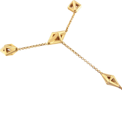 14K Yellow Gold 1/4 Cttw Diamond Ring and Bracelet Hand Chain (G-H Color, SI1-SI2 Clarity) - 7" Bids.com