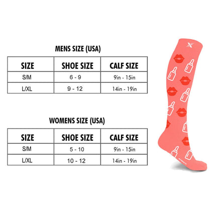 6-Pairs: Women's Pain Relief And Recovery Knee High Compression Socks DailySale