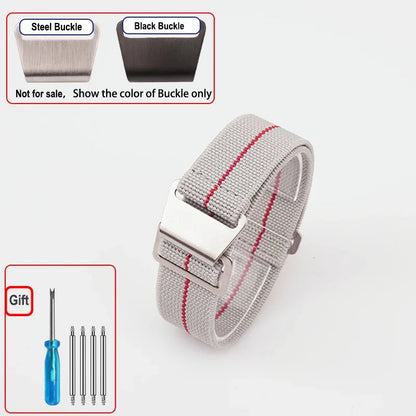 OnePlus Watch Elastic Nylon Band with Metal Hook Clasp BandsCo Straps