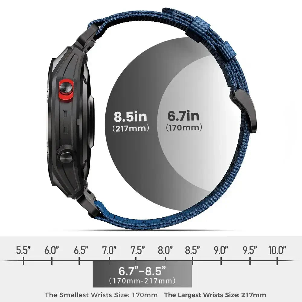 Garmin Tactical Nylon Strap - Durable QuickFit Band BandsCo Straps