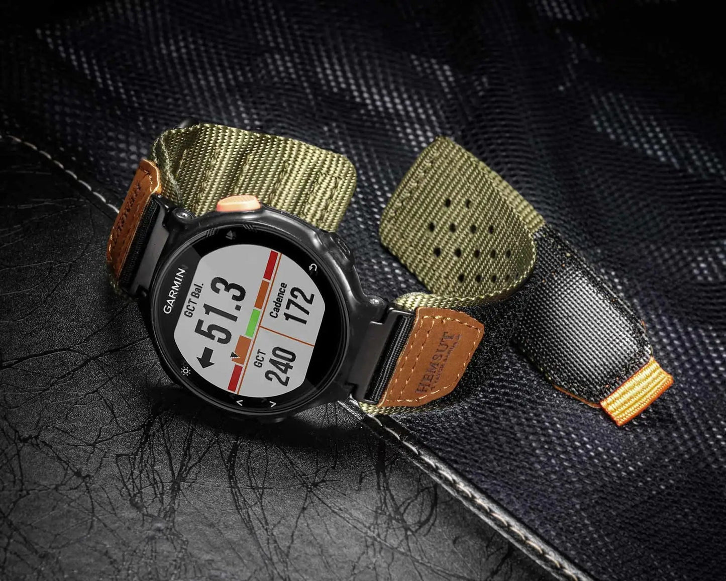 Garmin Rugged Nylon Watch Band Strap - Durable Design BandsCo Straps