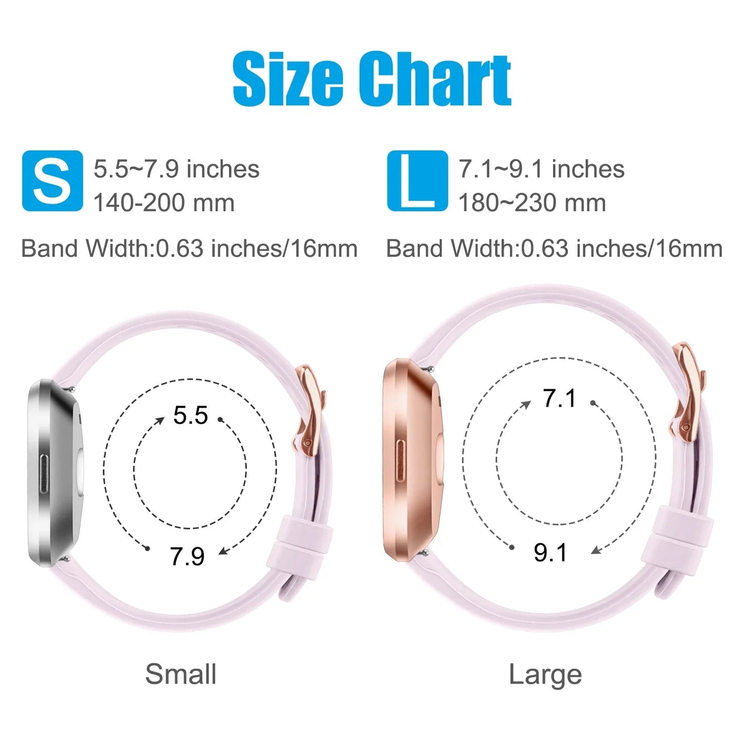 Silicone Fitbit Versa & Sense Bands BandsCo Straps