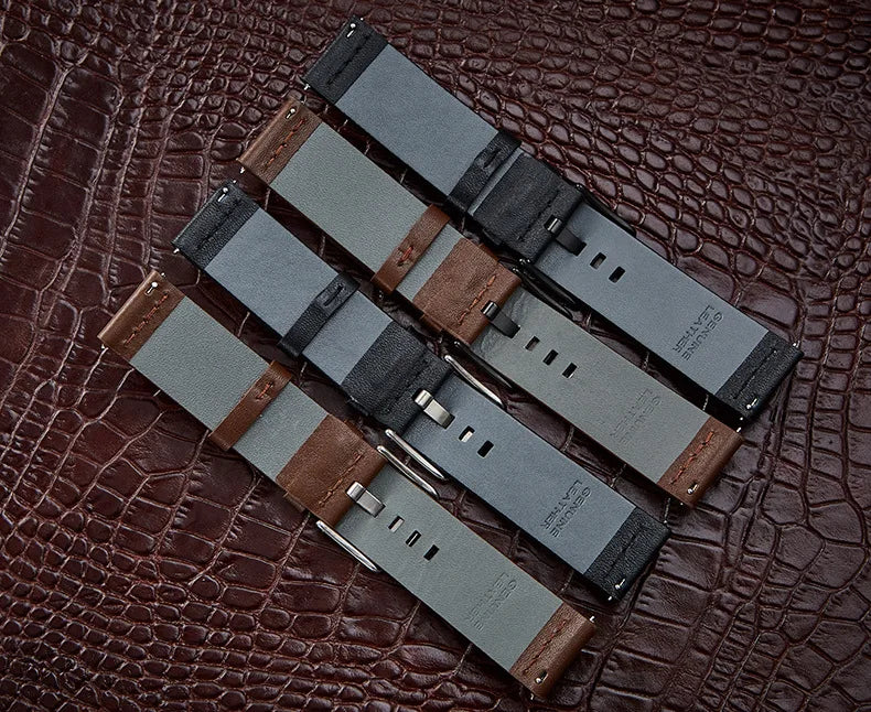 OnePlus Smartwatch Bands Leather Strap for Men Women Quick Release BandsCo Straps