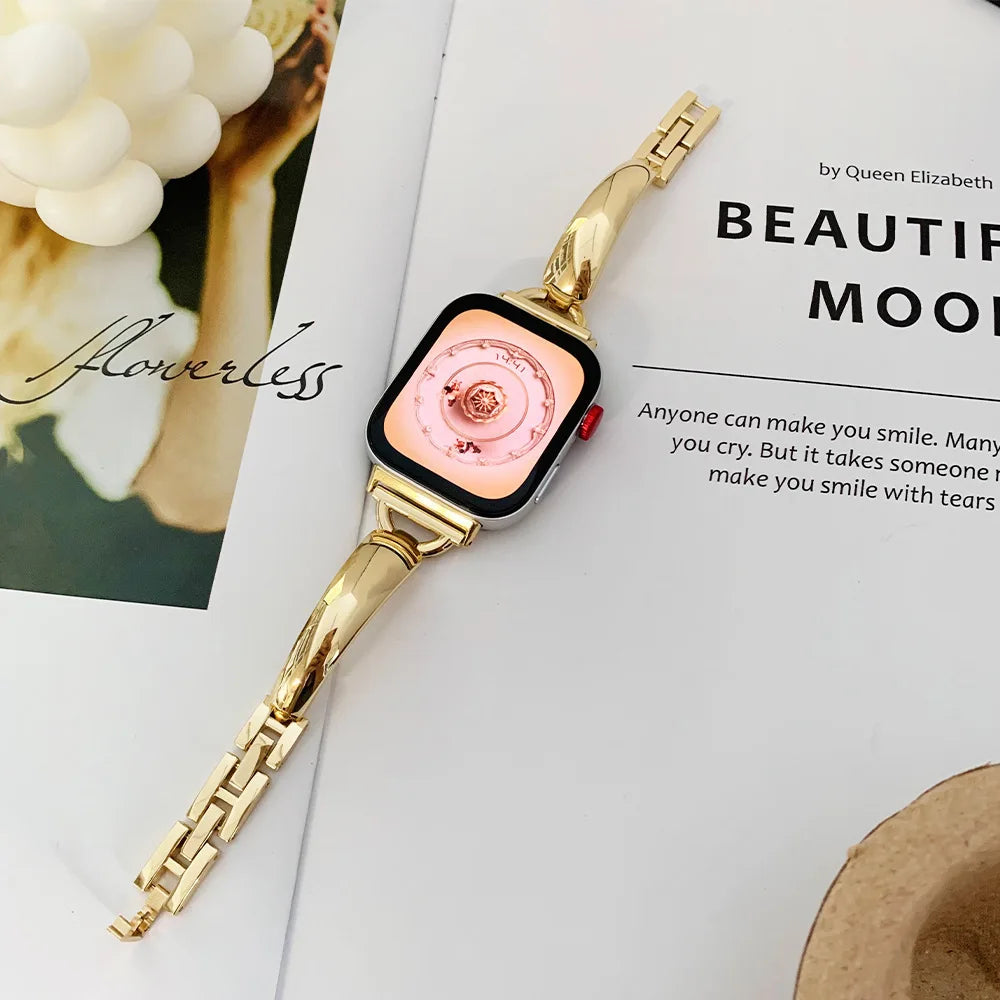 Polished Bangle Cuff Strap for Apple Watch Wristwatchstraps.co