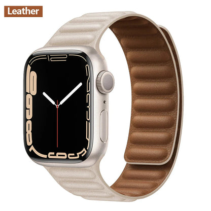 Apple Watch Leather Band - Premium Magnetic Loop Strap BandsCo Straps