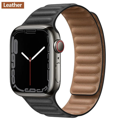 Apple Watch Leather Band - Premium Magnetic Loop Strap BandsCo Straps