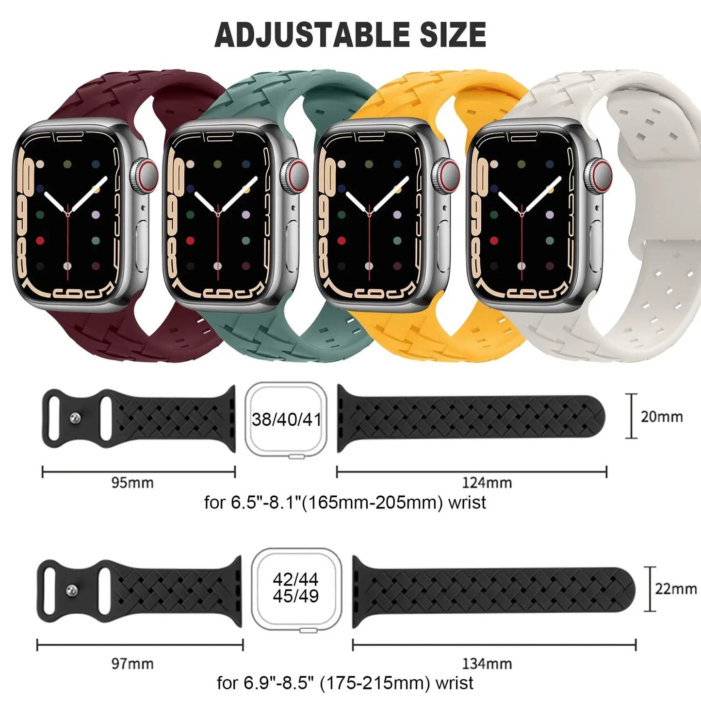 Apple Watch Silicone Strap - Sporty, Breathable, Durable BandsCo Straps