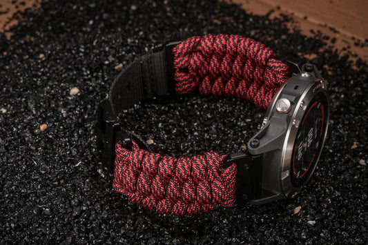 Garmin Paracord Watch Band Strap - Durable Sports Design BandsCo Straps