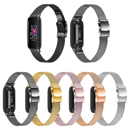 Fitbit Inspire 3 Thin Stainless Steel Band – Sleek Minimalist Metal Strap BandsCo Straps