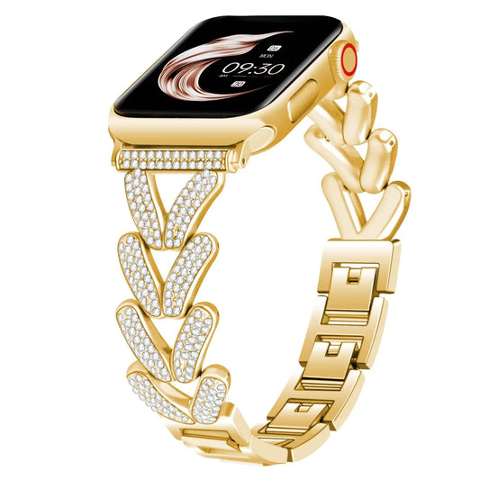 Apple Watch Stainless Steel Band - Sparkly Crystal Design BandsCo Straps