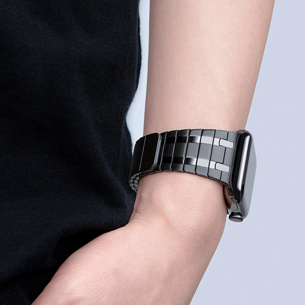 Apple Watch Magnetic Stainless Steel Band - Premium Titanium Color BandsCo Straps