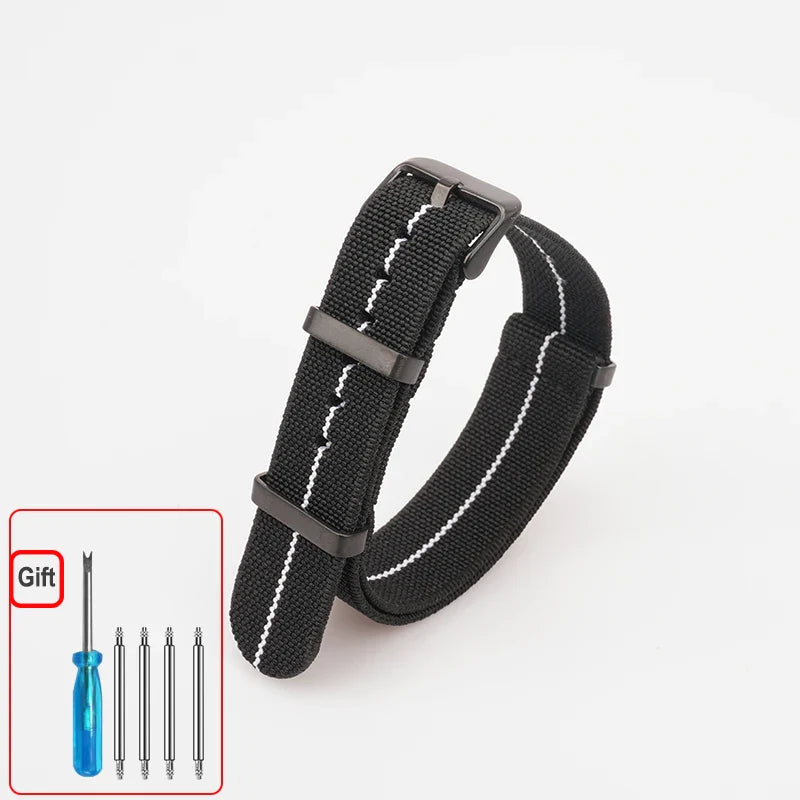 Polar Elastic Nylon Watch Band, NATO Strap for Polar Smartwatch, Waterproof BandsCo Straps