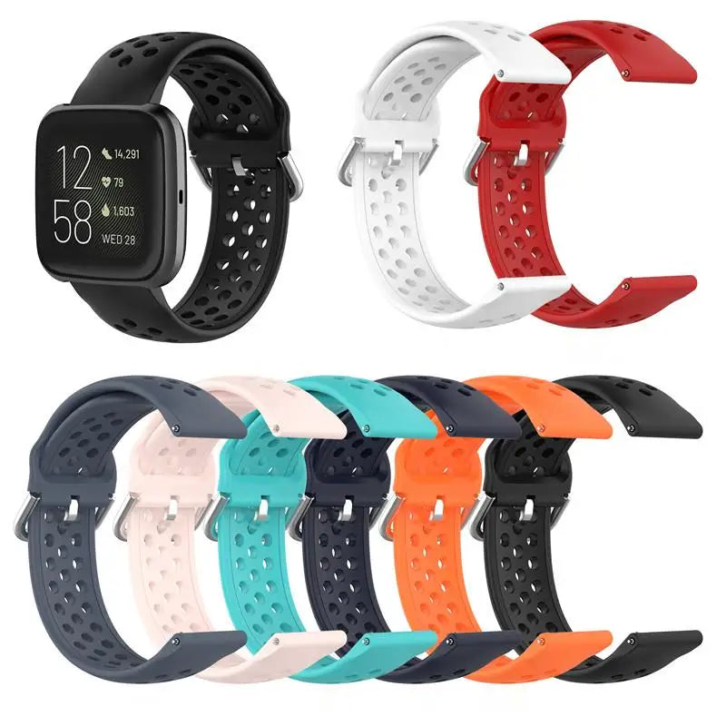 Breathable Silicone Fitbit Versa & Sense Bands BandsCo Straps