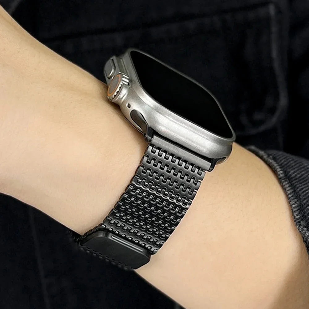 Apple Watch Stainless Steel Milanese Loop Band - Magnetic Clasp BandsCo Straps