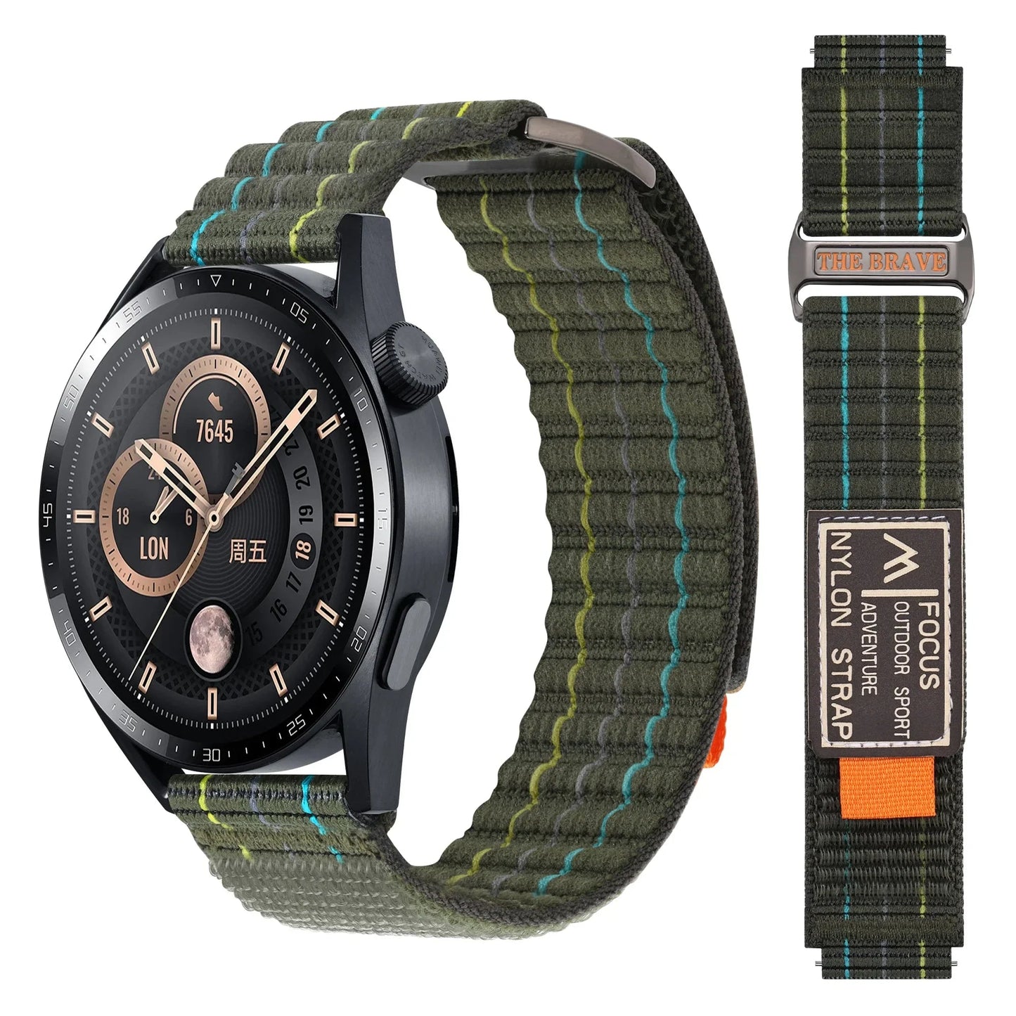 Polar Trail Loop Nylon Watch Band For Smartwatch - Durable Comfort BandsCo Straps