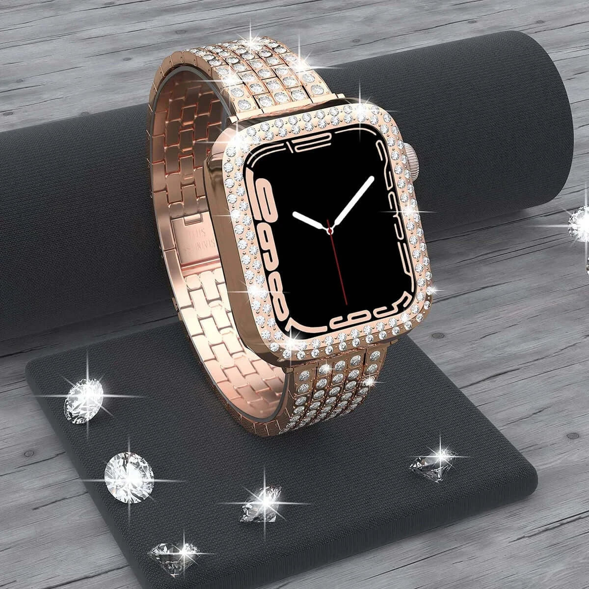 Apple Watch Bedazzled Stainless Steel Strap - Elegant Design BandsCo Straps