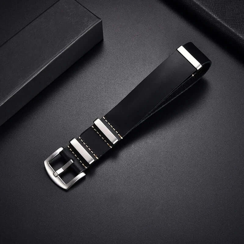 Ticwatch Leather Band - Premium Textured Design BandsCo Straps