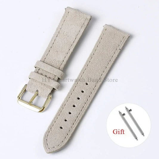 Motorola Moto Vintage Suede Leather Quick Release Watch Band Strap BandsCo Straps
