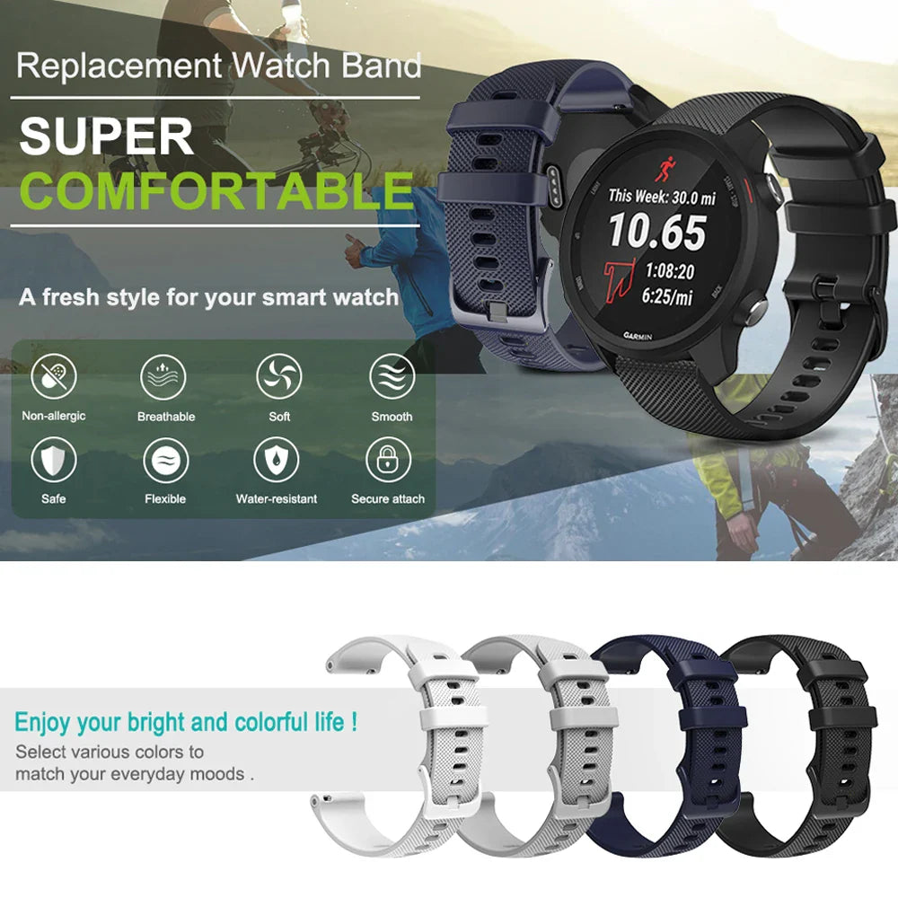 COROS Silicone Watch Band Quick Release Strap for Smartwatch BandsCo Straps