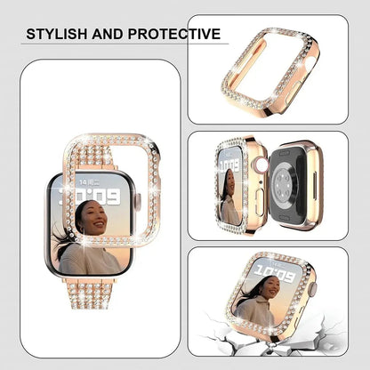 Apple Watch Bedazzled Stainless Steel Strap - Elegant Design BandsCo Straps