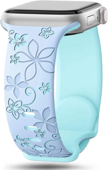 Apple Watch Silicone Band - Durable Floral Design Strap BandsCo Straps