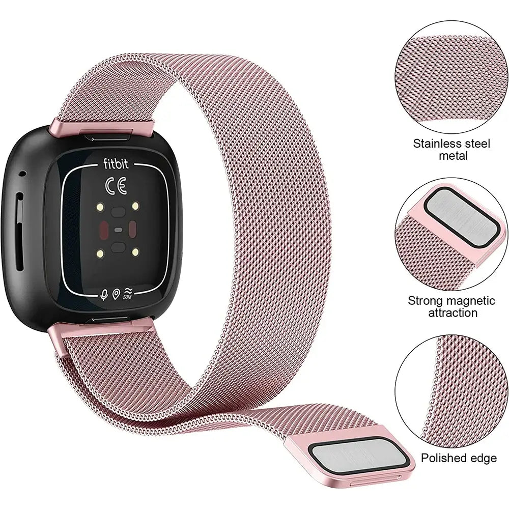 Fitbit Versa & Sense Magnetic Steel Band - Elegant Design BandsCo Straps