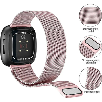 Fitbit Versa & Sense Magnetic Steel Band - Elegant Design BandsCo Straps