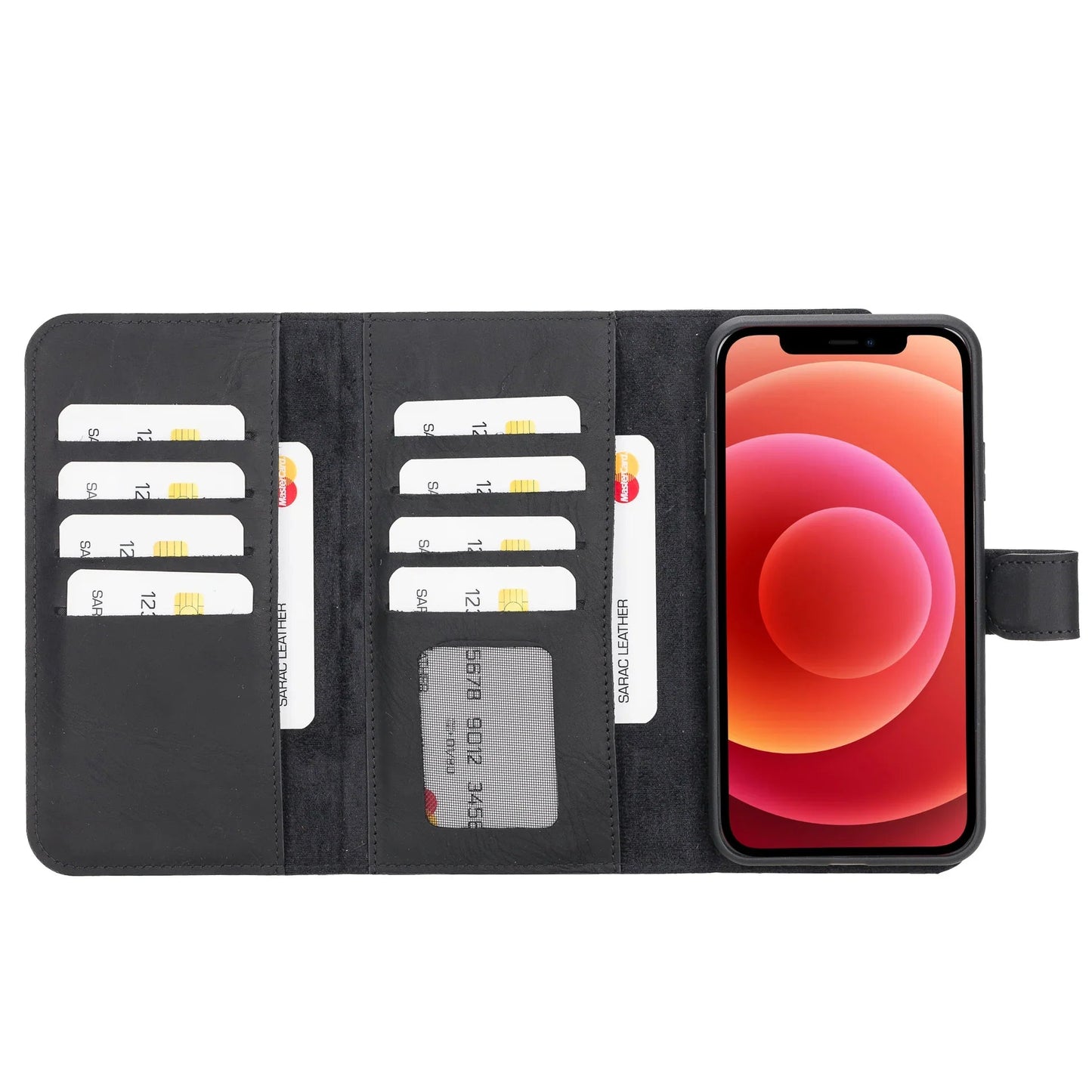 iPhone 11 Pro Max Leather Wallet Case Detachable RFID – Santa Mizuri Leather