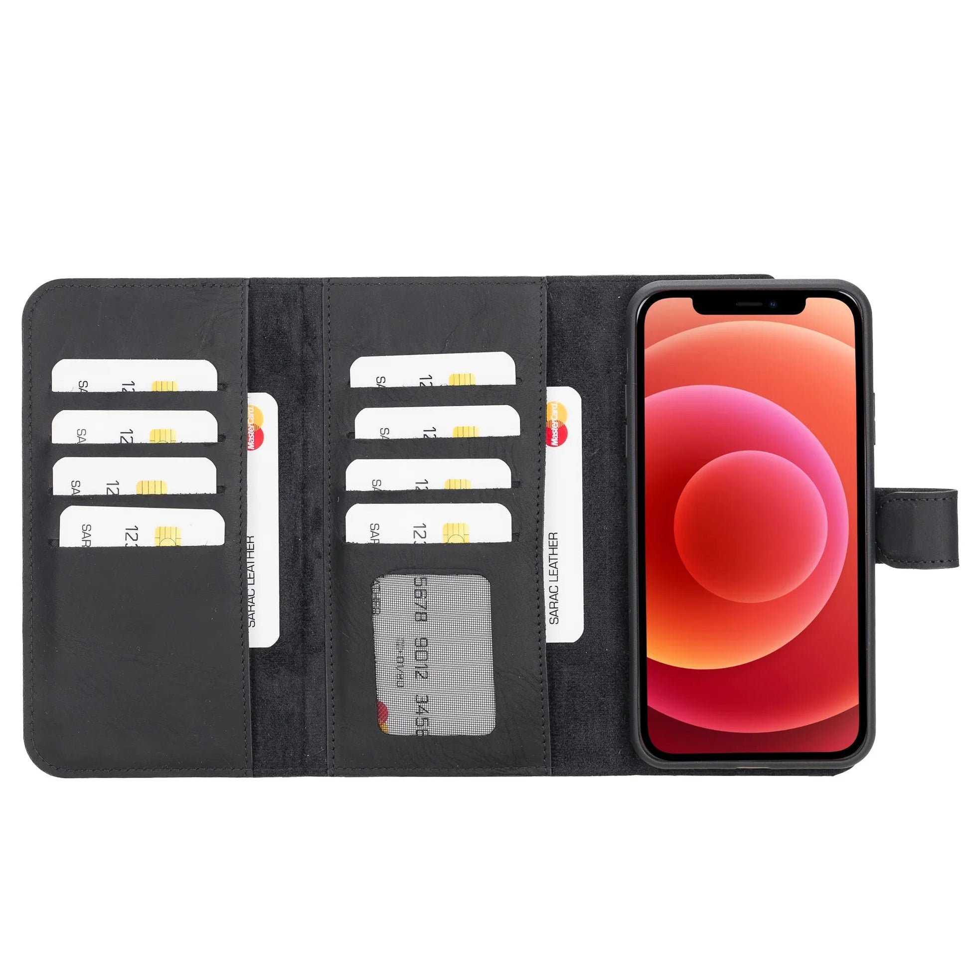 iPhone 11 Pro Max Leather Wallet Case Detachable RFID – Santa Mizuri Leather