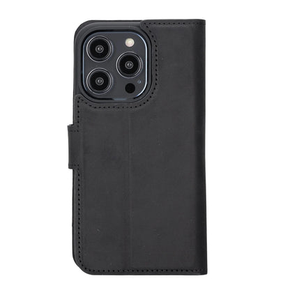 iPhone 14 Pro Leather Wallet Case Detachable RFID – Liluri Mizuri Leather