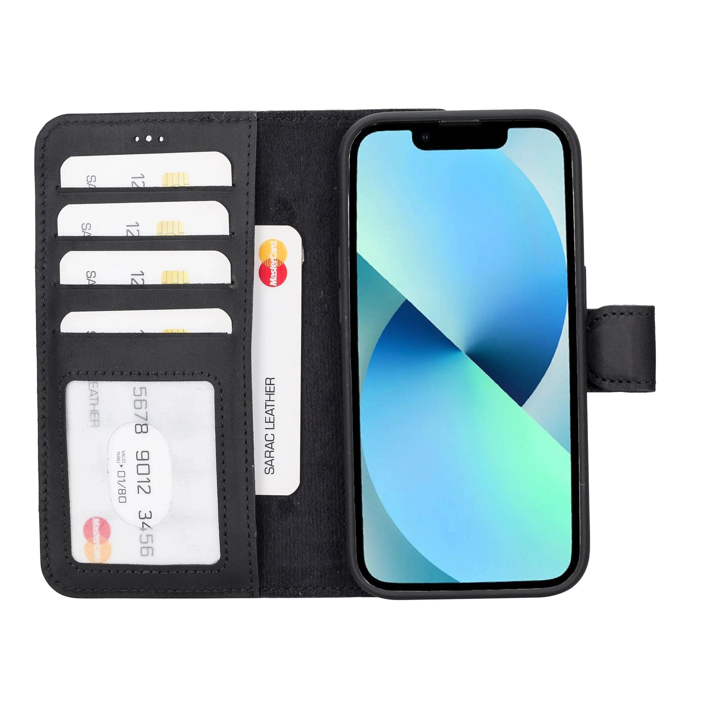 iPhone 14 Pro Leather Wallet Case Detachable RFID – Liluri Mizuri Leather
