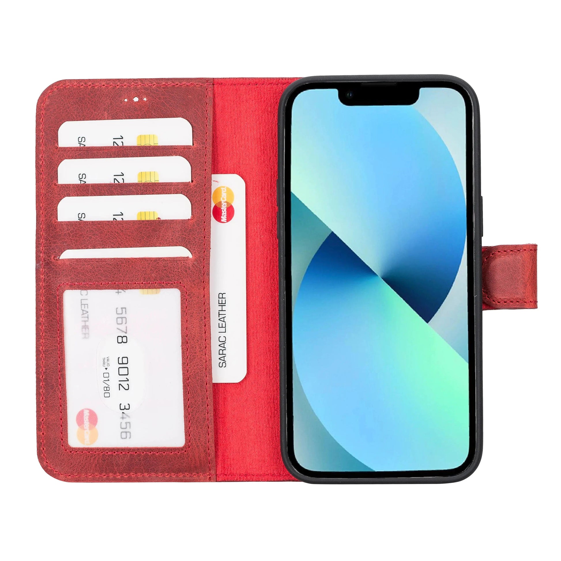 iPhone 14 Pro Max Leather Wallet Case Detachable RFID – Liluri Mizuri Leather