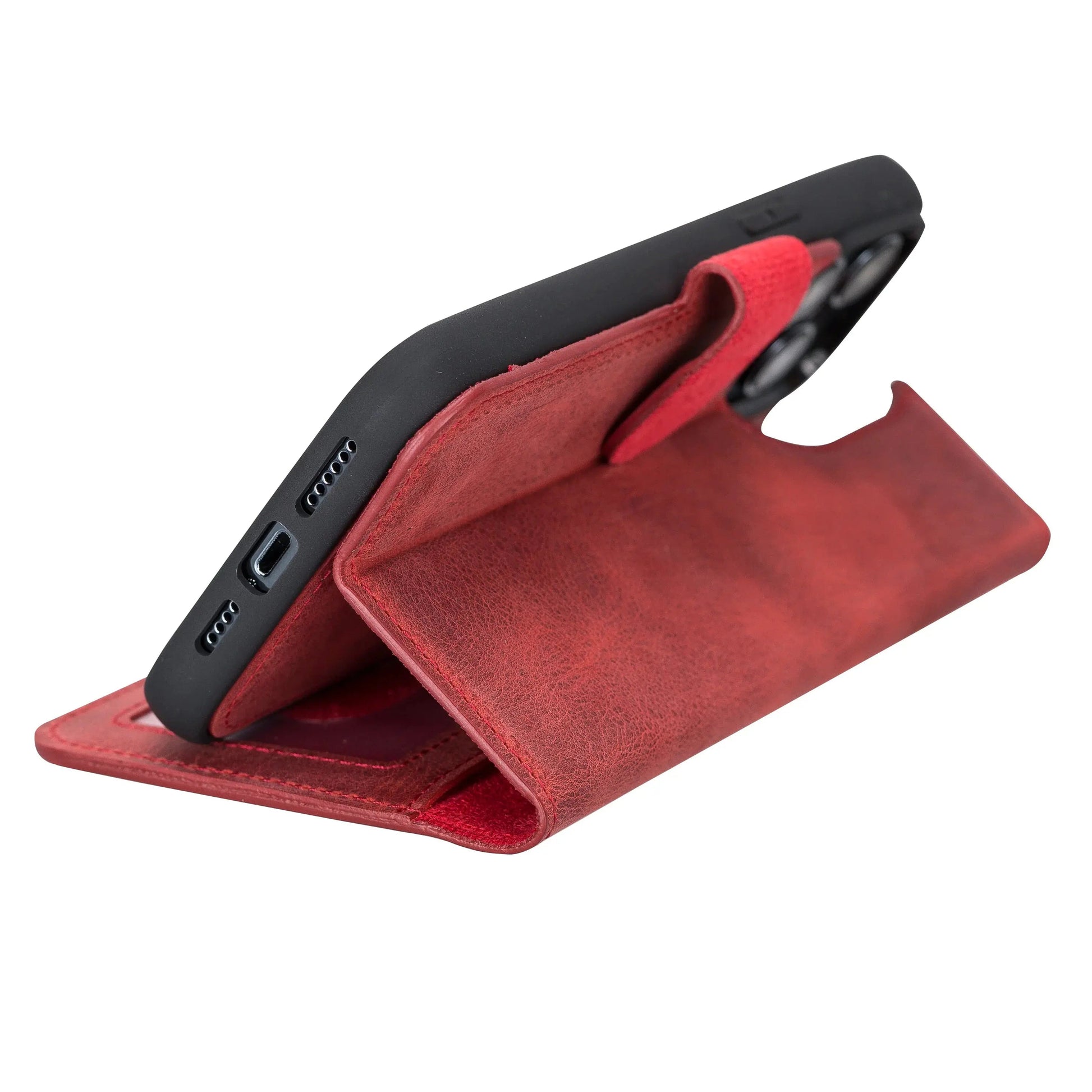 iPhone 14 Pro Max Leather Wallet Case Detachable RFID – Liluri Mizuri Leather