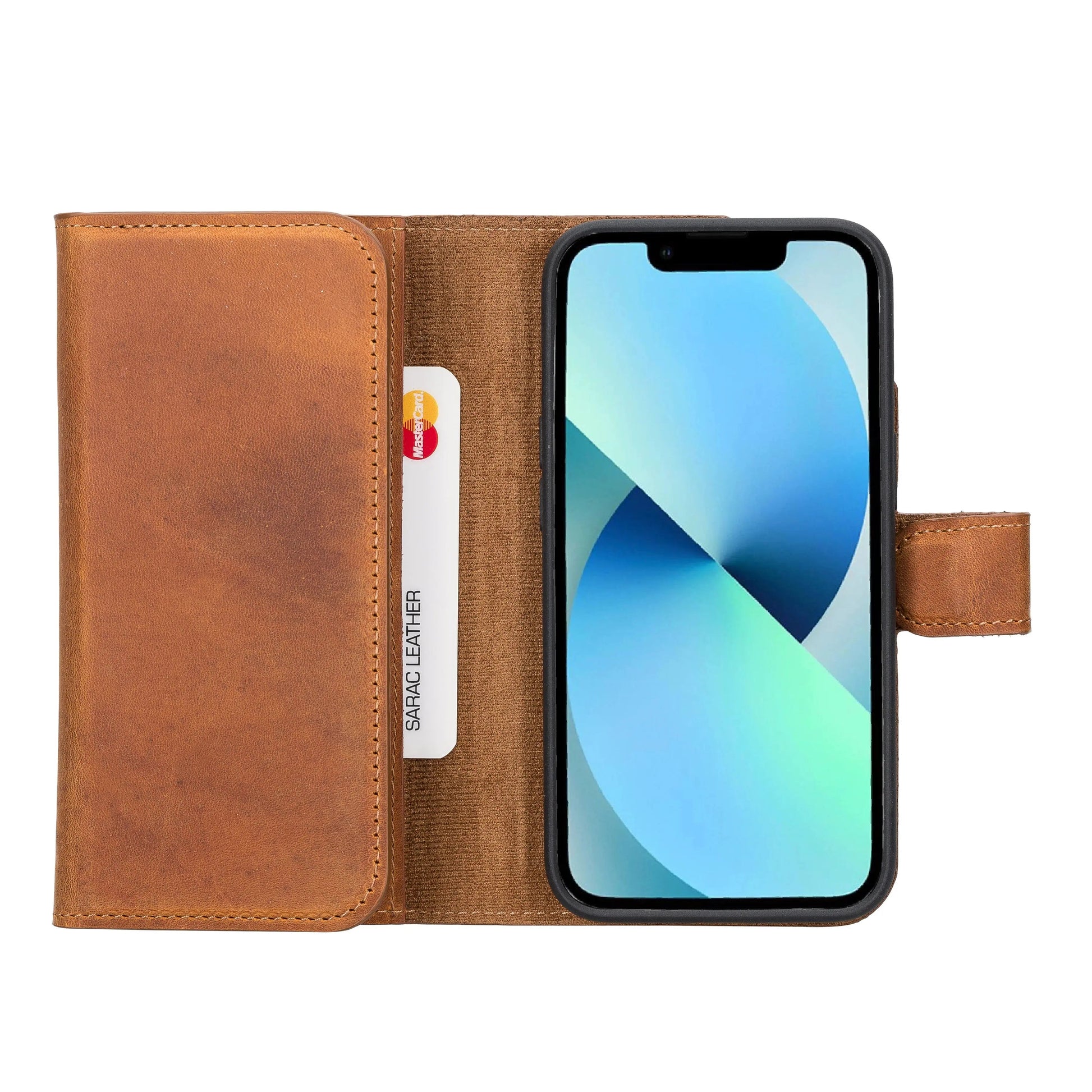 iPhone 14 Leather Wallet Case Detachable RFID – Santa Mizuri Leather